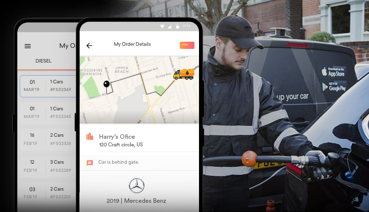 fuel delivery app development 