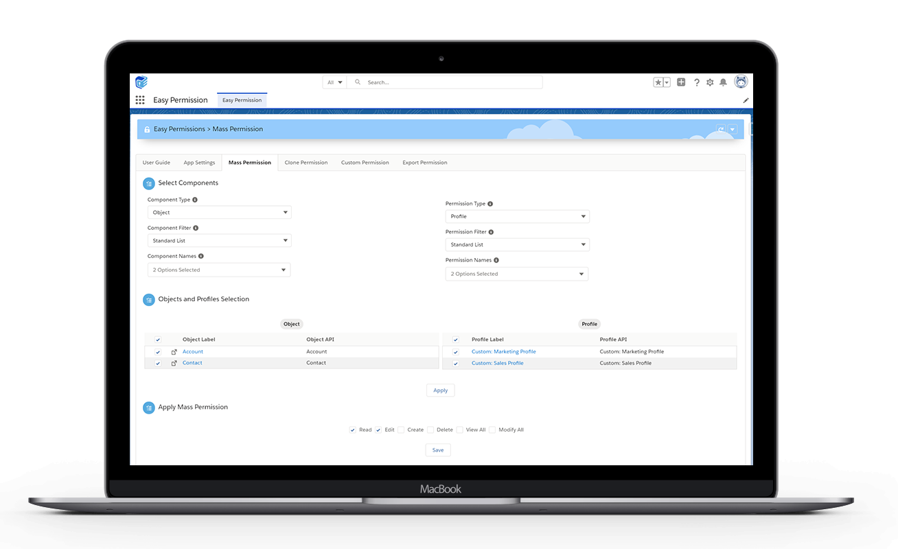 Create, Modify & update schema permission